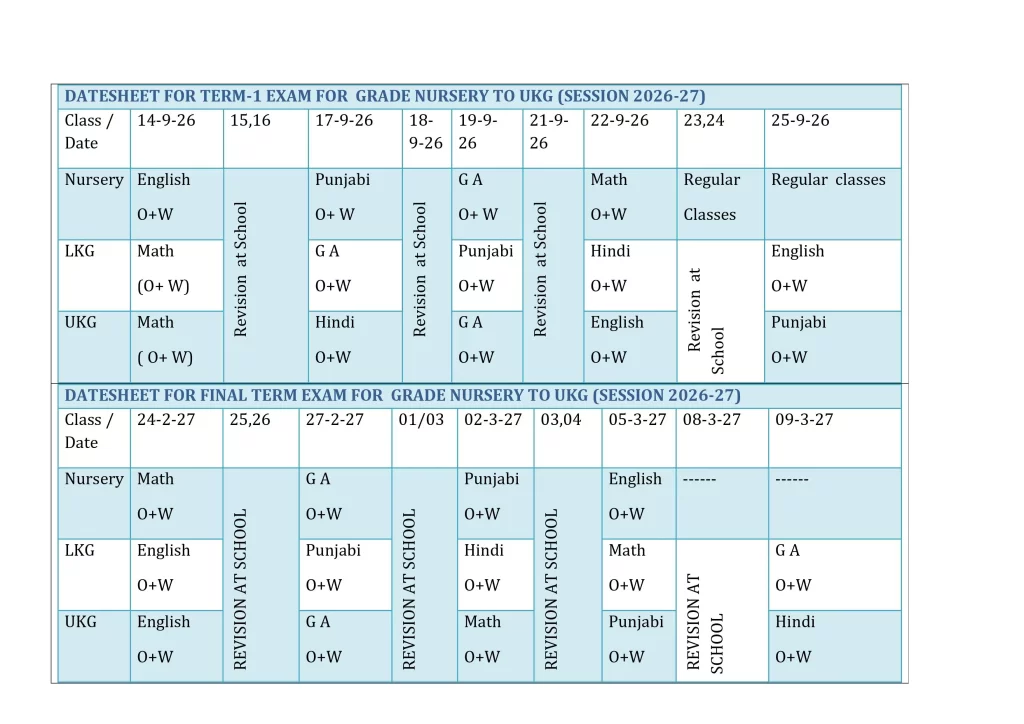 CALENDAR 2026-27