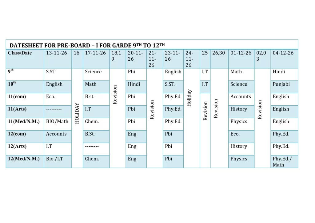 CALENDAR 2026-27