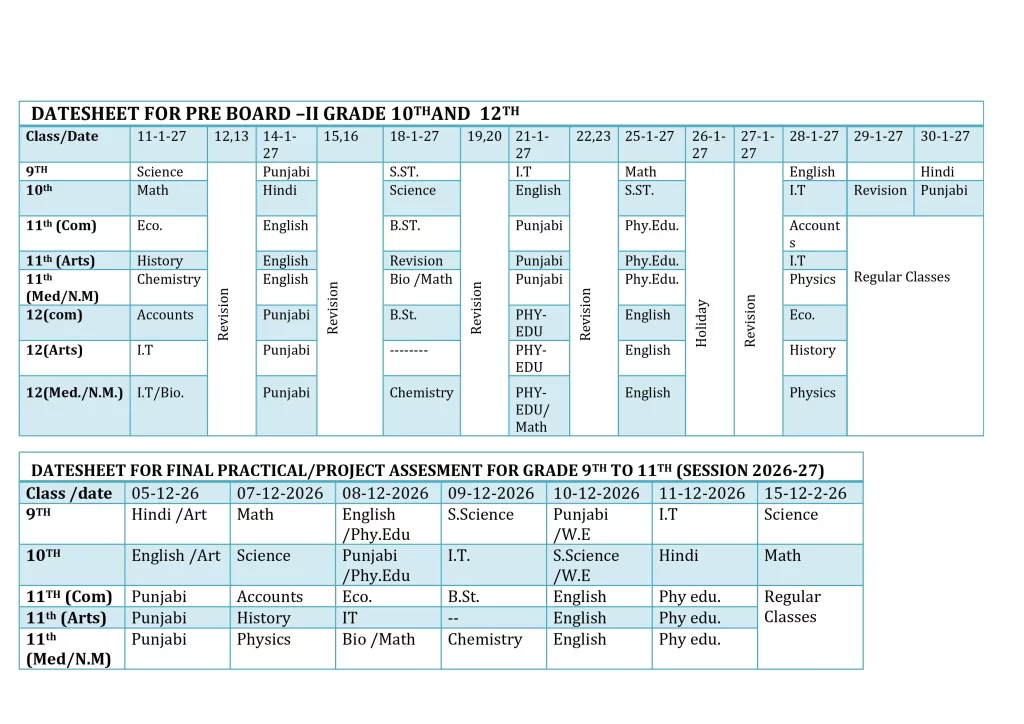 CALENDAR 2026-27