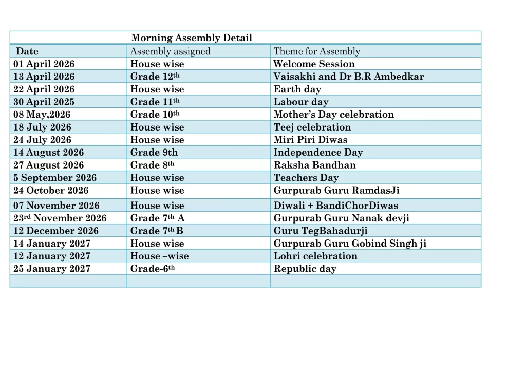CALENDAR 2026-27